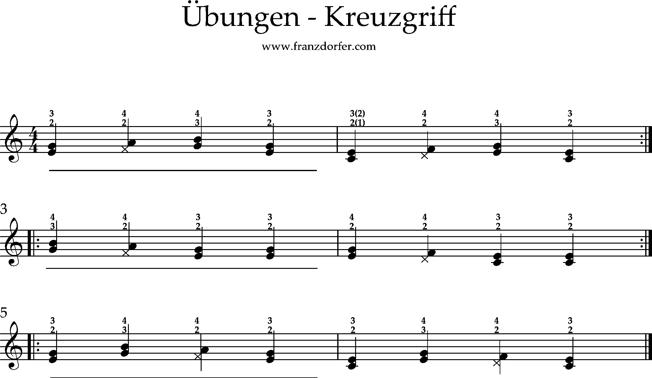 steirische lernen, der kreuzgriff